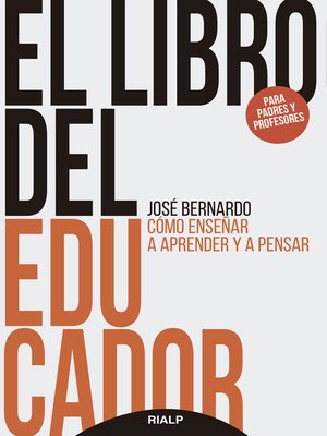 cover image of El libro del educador: Cómo enseñar a aprender y a pensar